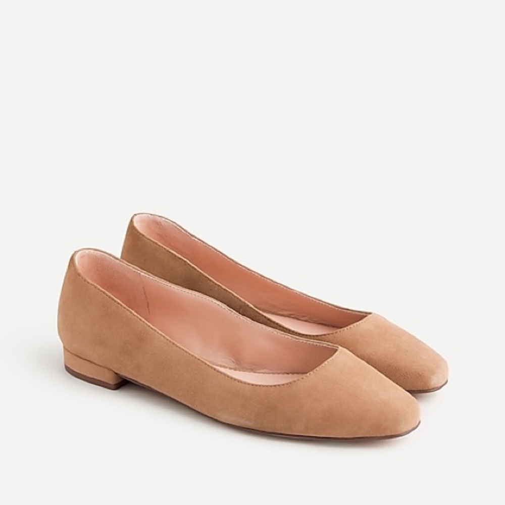 Skimmer flats in suede